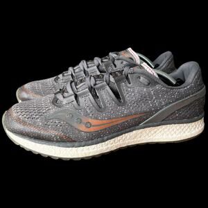 SAUCONY Freedom IS0 Women's 9.5 Running Shoes Grey Denim Copper Sneakers